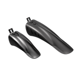 Black bike fenders for front and rear protection against mud and rain